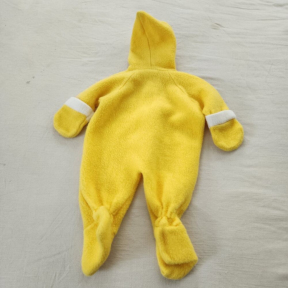 Vintage Yellow Fleece Clown Footed PJs 3-9 months - Picture 6 of 6
